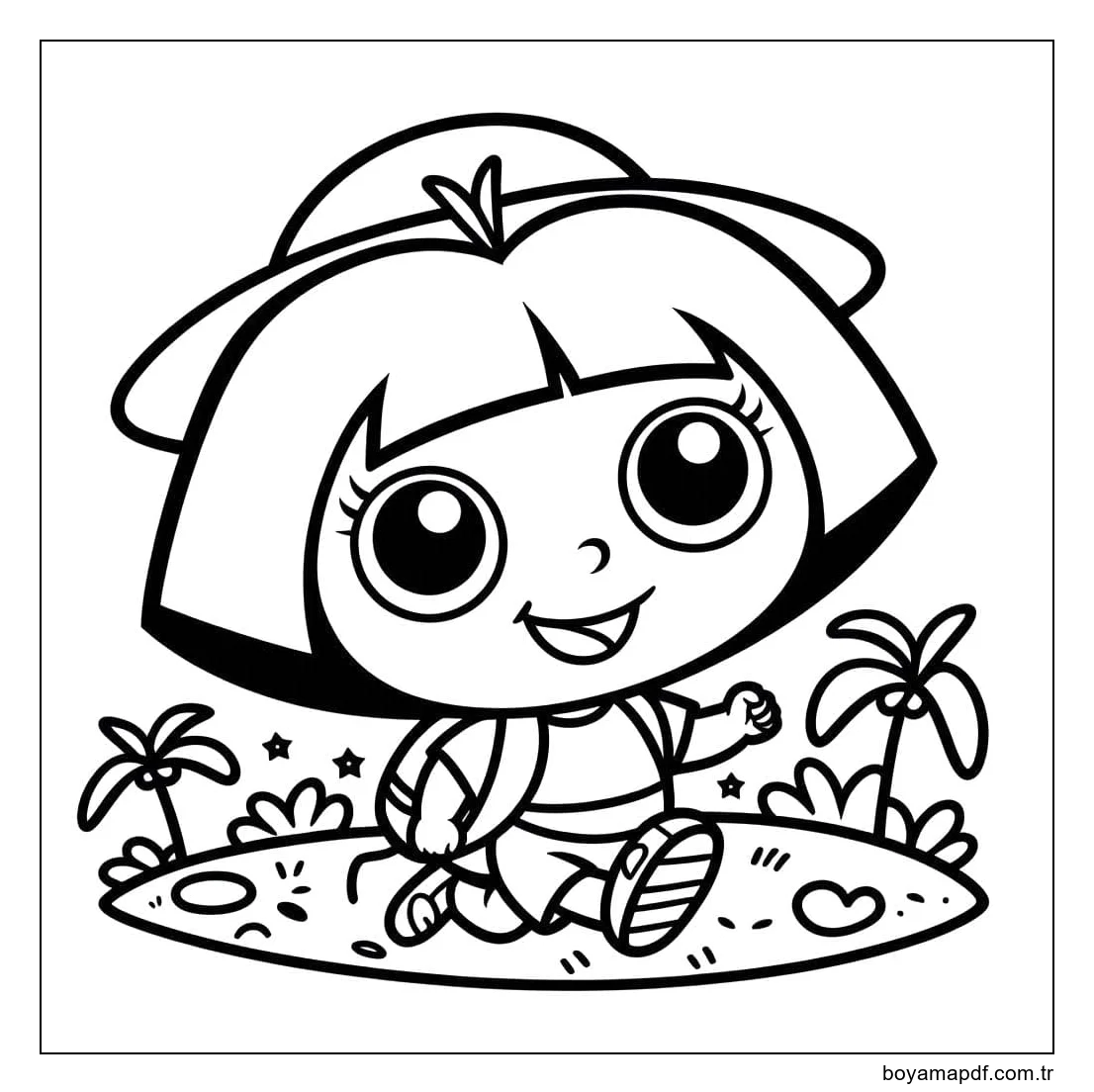 Kaşif Dora ücretsiz Boyama Sayfası