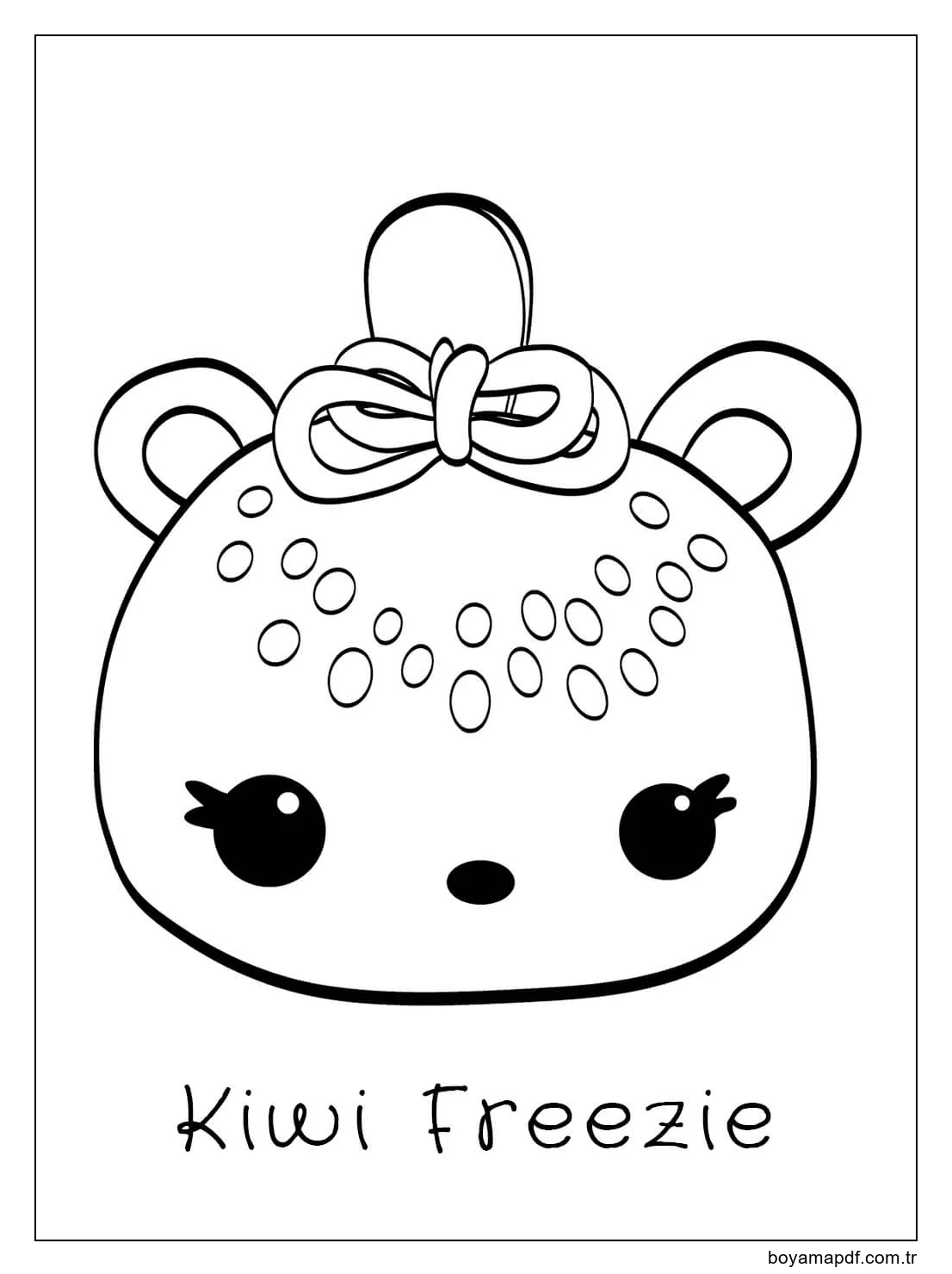 Kivi Frieezi Boyama Sayfası