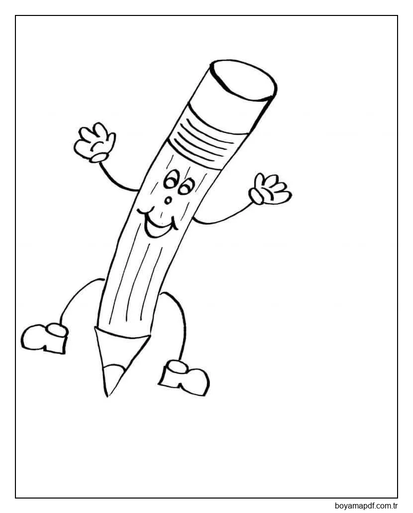 Komik Kalem Boyama Sayfası