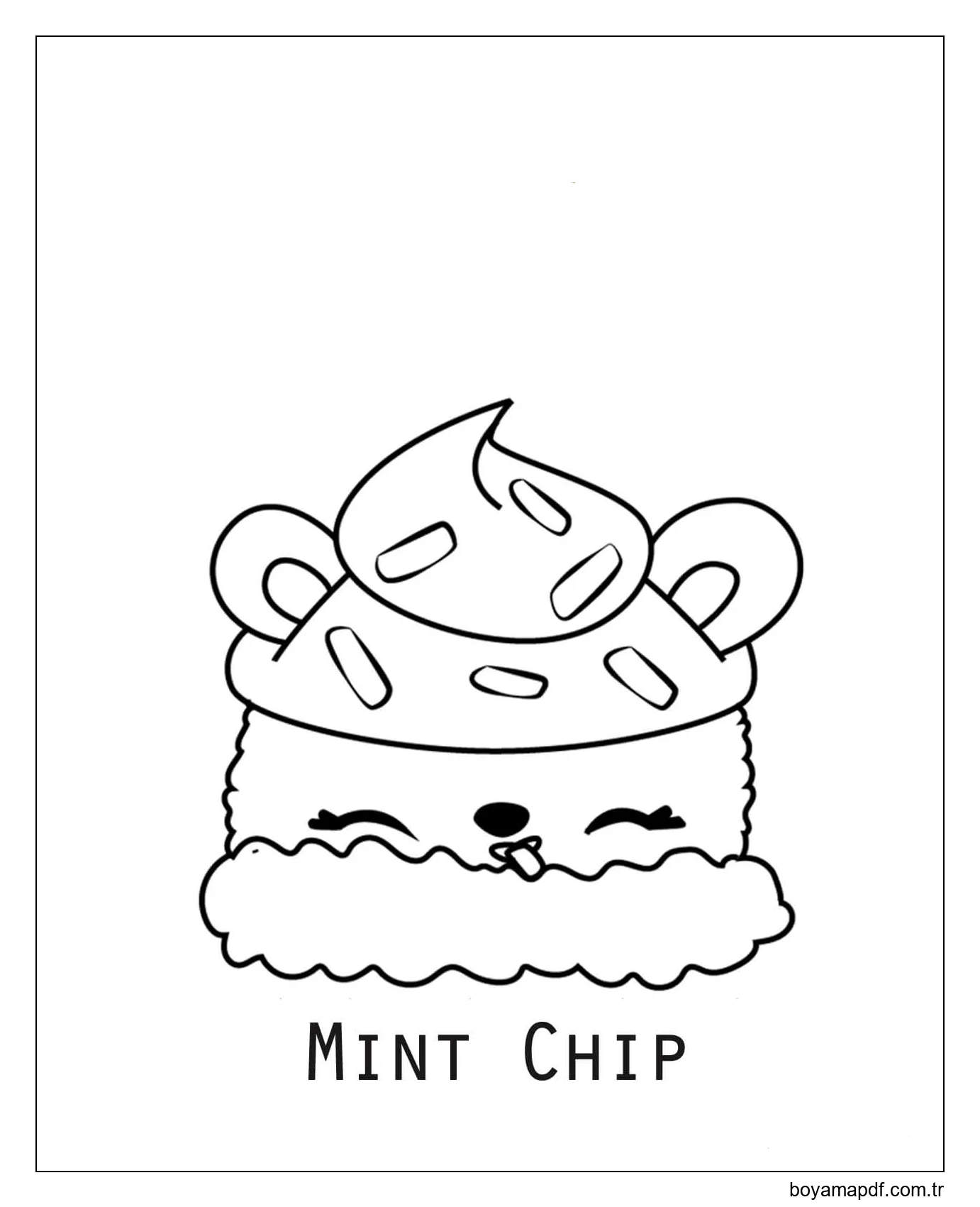 Mint Chip Boyama Sayfası