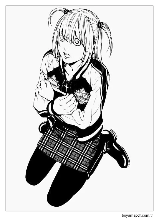 Misa Korkmuş Boyama Sayfası