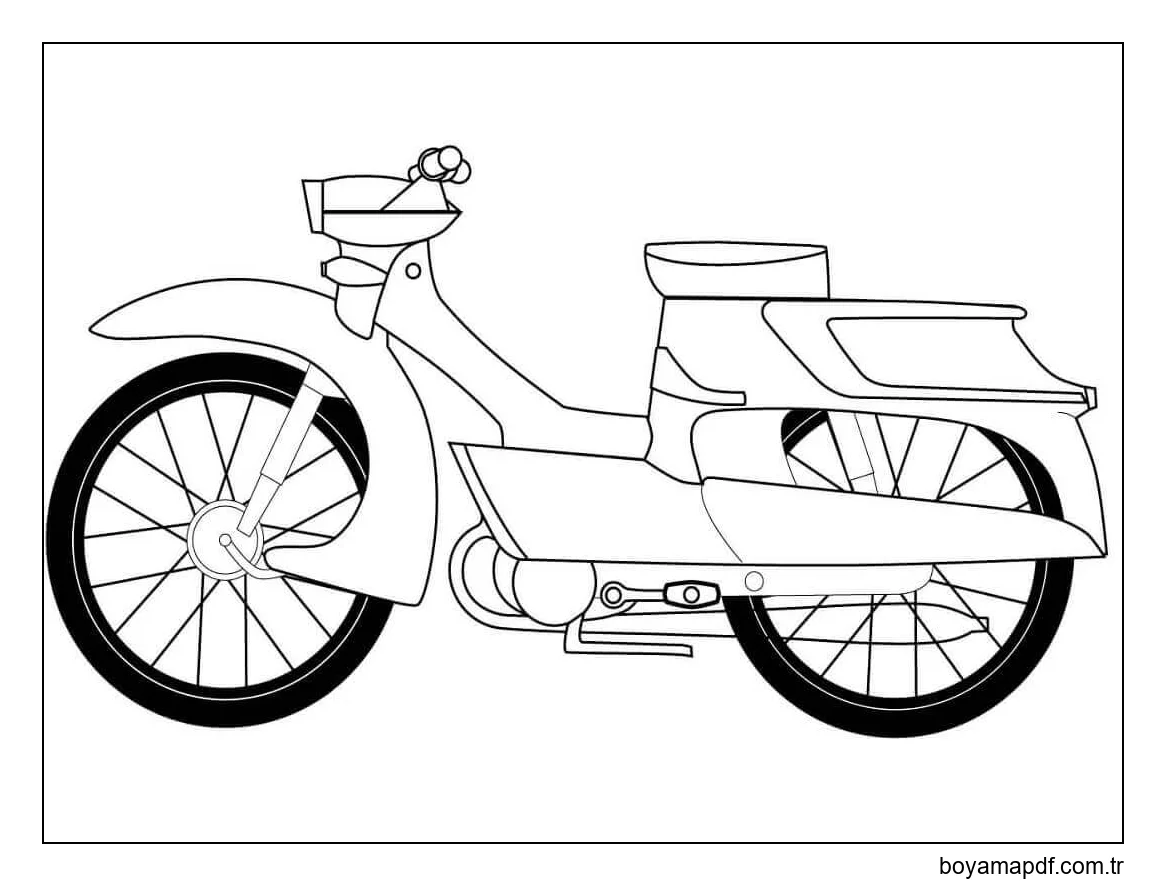 Moped Boyama Sayfası