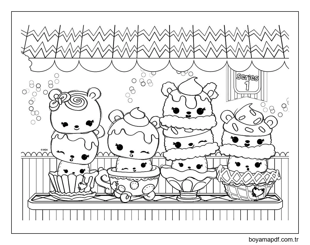 Num Noms Ekibi Boyama Sayfası