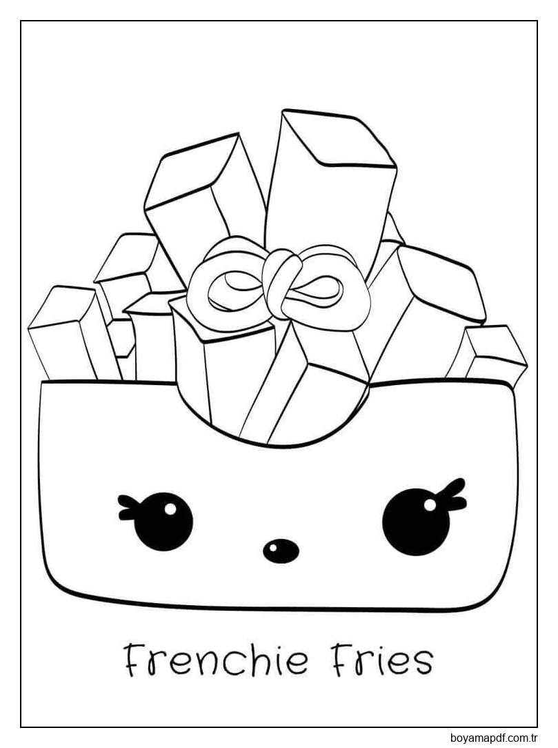 Patates Kızartması Boyama Sayfası