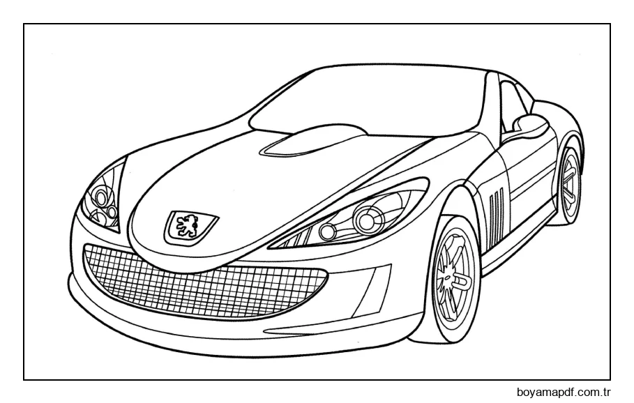 Peugeot 907 Boyama Sayfası