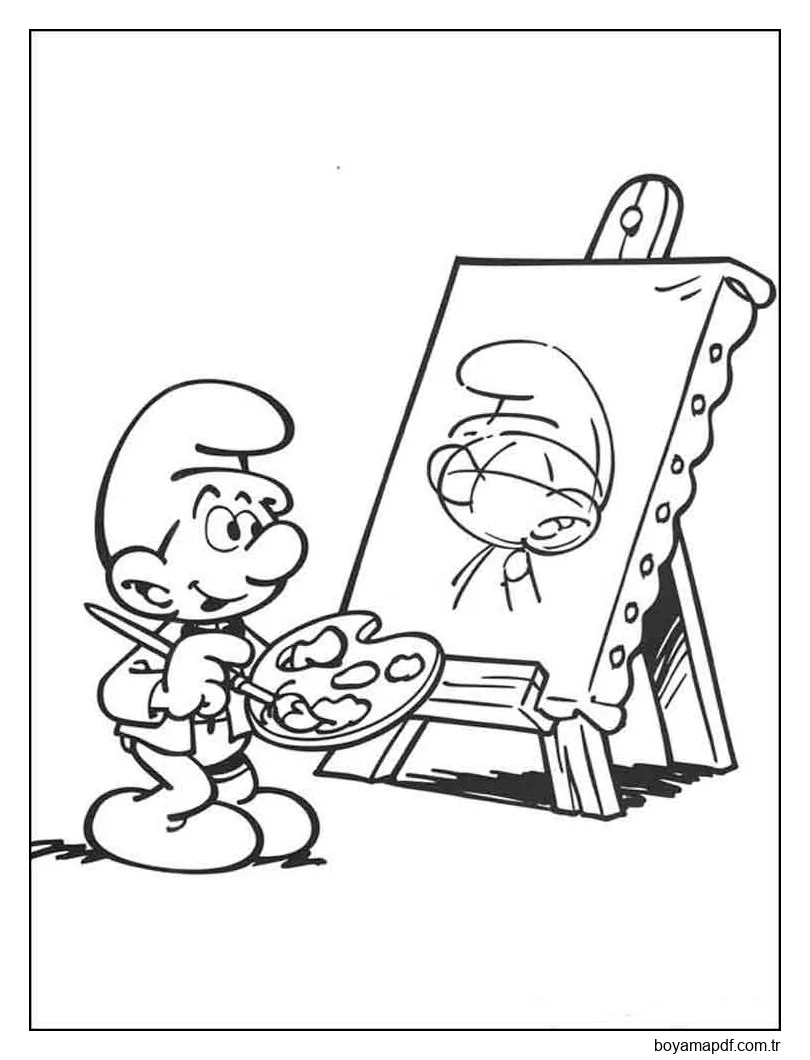 Sakar Şirin Çizimi Boyama Sayfası