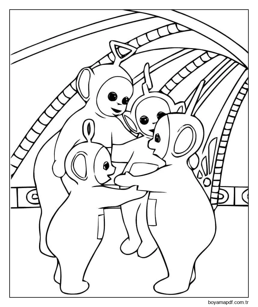 Teletabiler Konuşuyor Boyama Sayfası