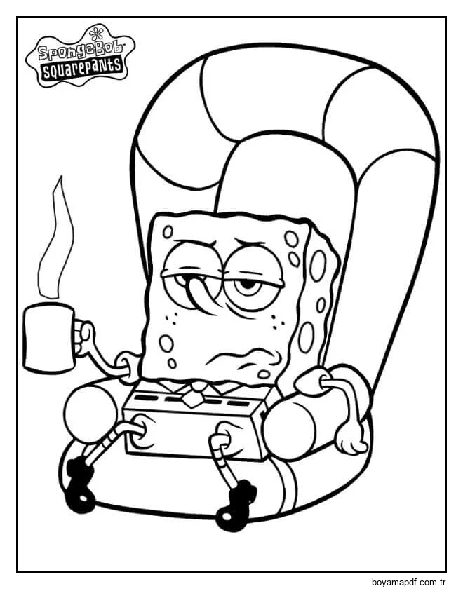 Tembel Sünger Bob Boyama Sayfası