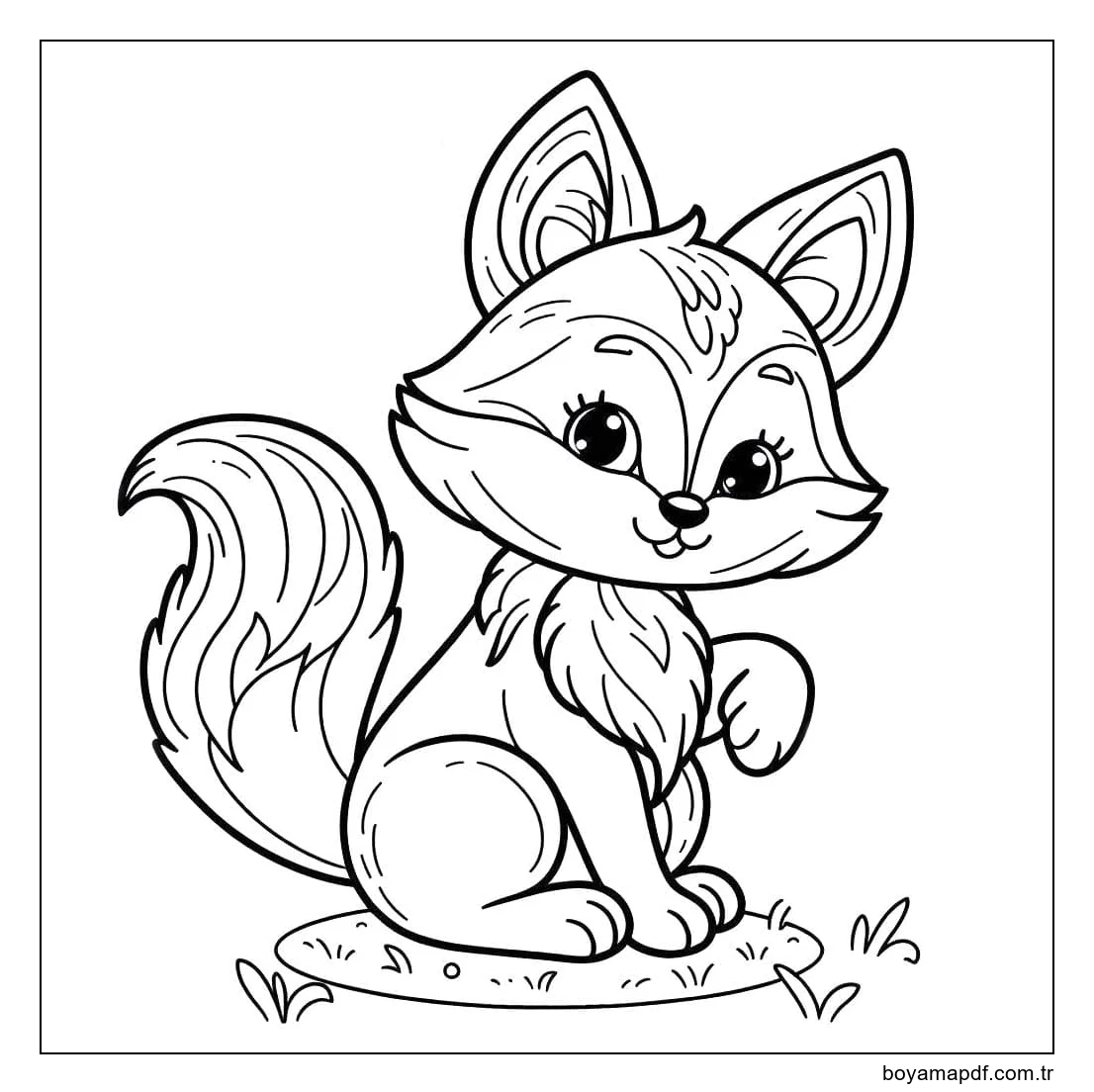 Tilki 2'i çiz Boyama Sayfası