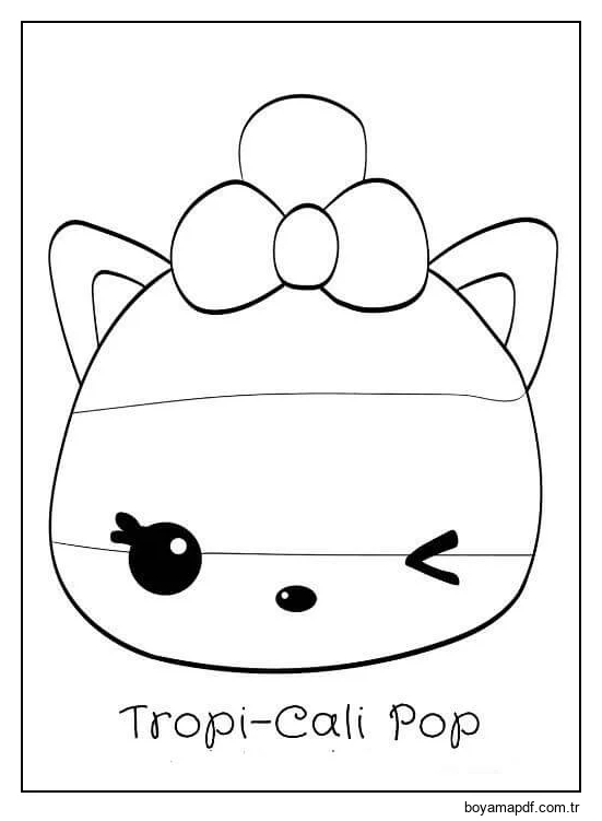 Tropi-Cali Pop Boyama Sayfası