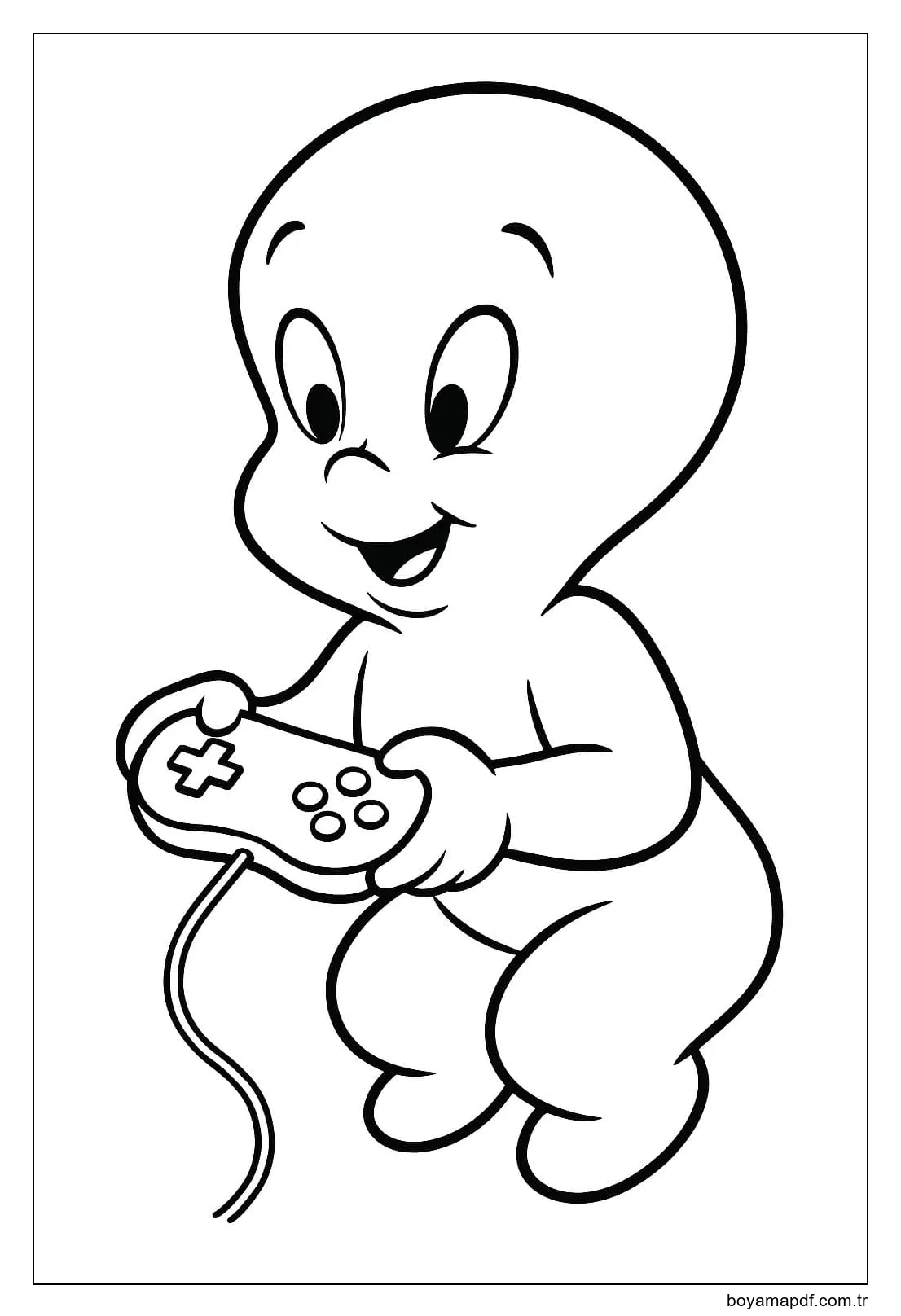 Ücretsiz Casper Boyama Sayfası