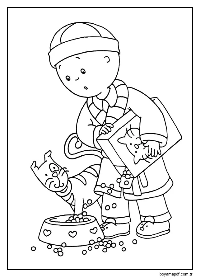 1526733766_caillou-a4 Boyama Sayfası