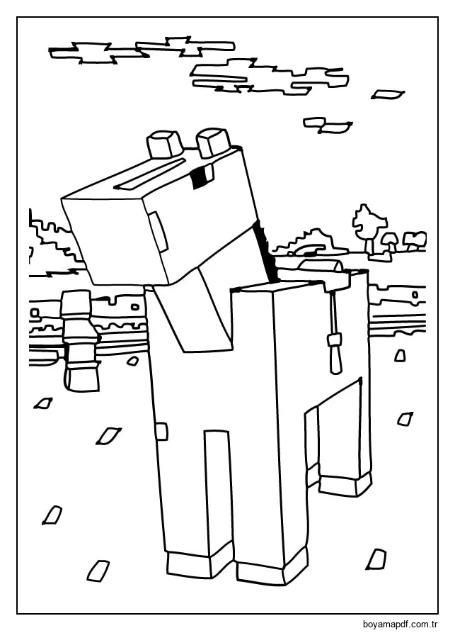 Bir atı evcilleştirdin mi Boyama Sayfası