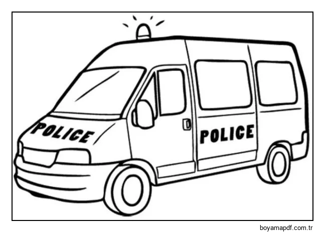 Ceza gözetim makinesi Boyama Sayfası