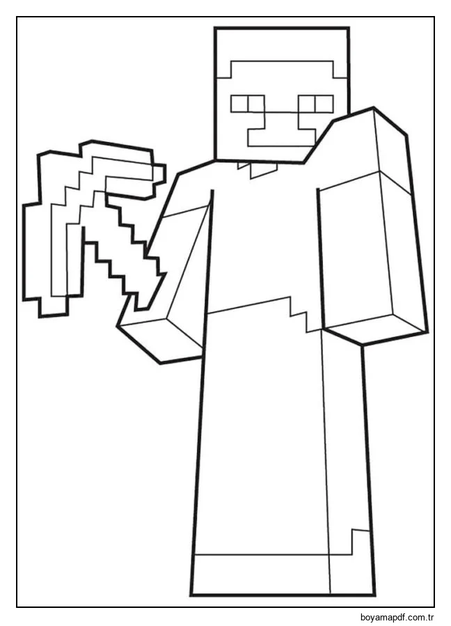 Eğer kazmanız varsa, o zaman işler o kadar da kötü değil. Boyama Sayfası