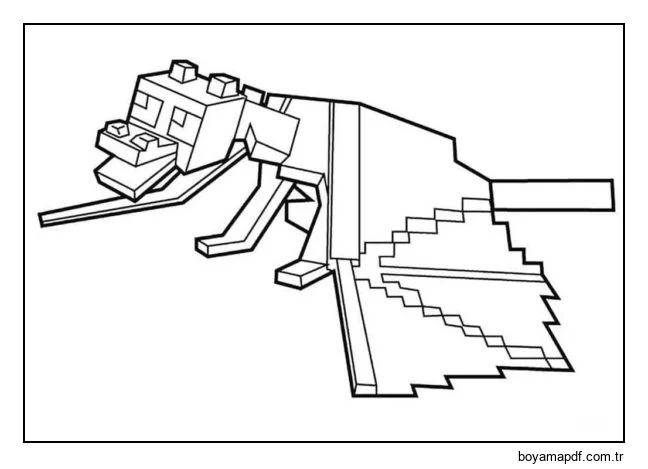 Ejderha. Boyama Sayfası
