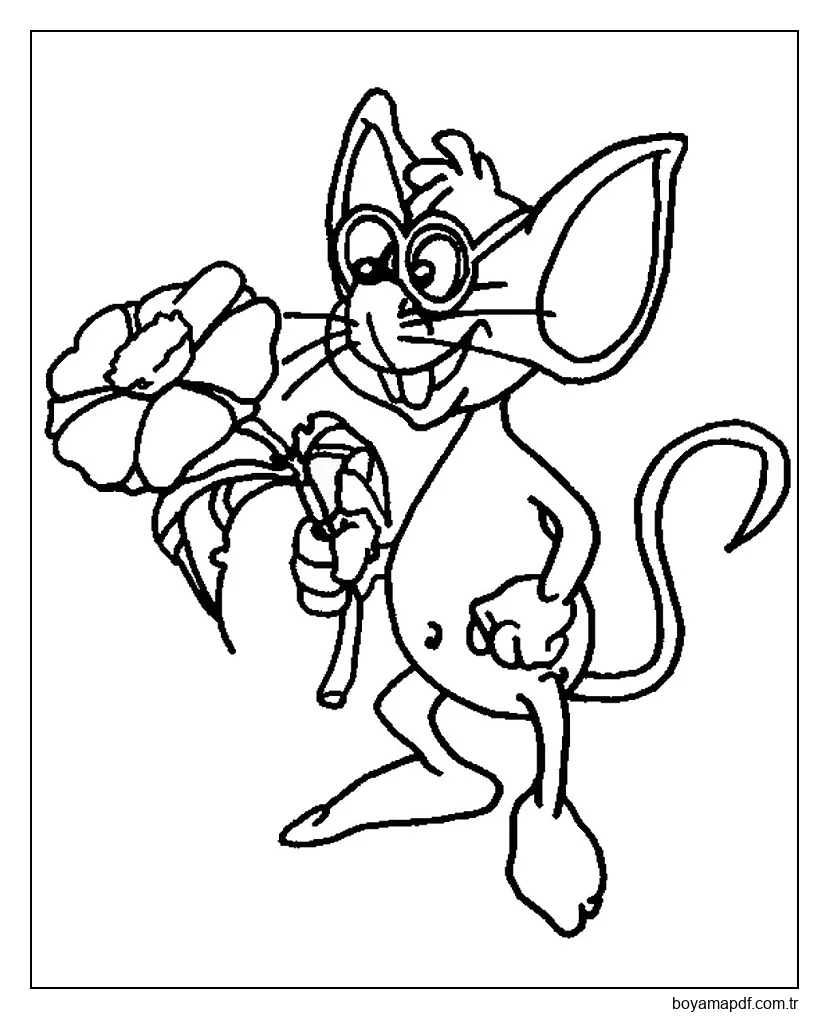 Fare İskender Boyama Sayfası