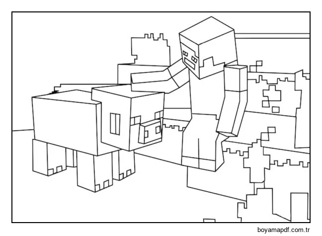 İyi domuz, besleyici! Boyama Sayfası
