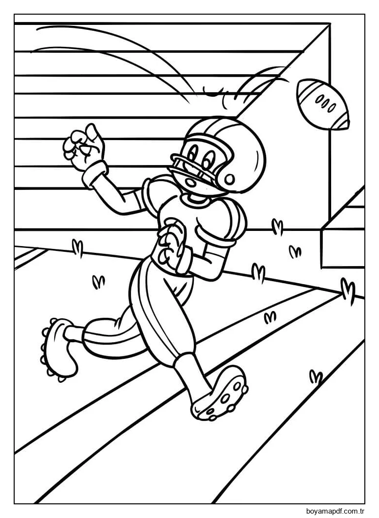 Karikatürize Et, Futbolcu Boyama Sayfası