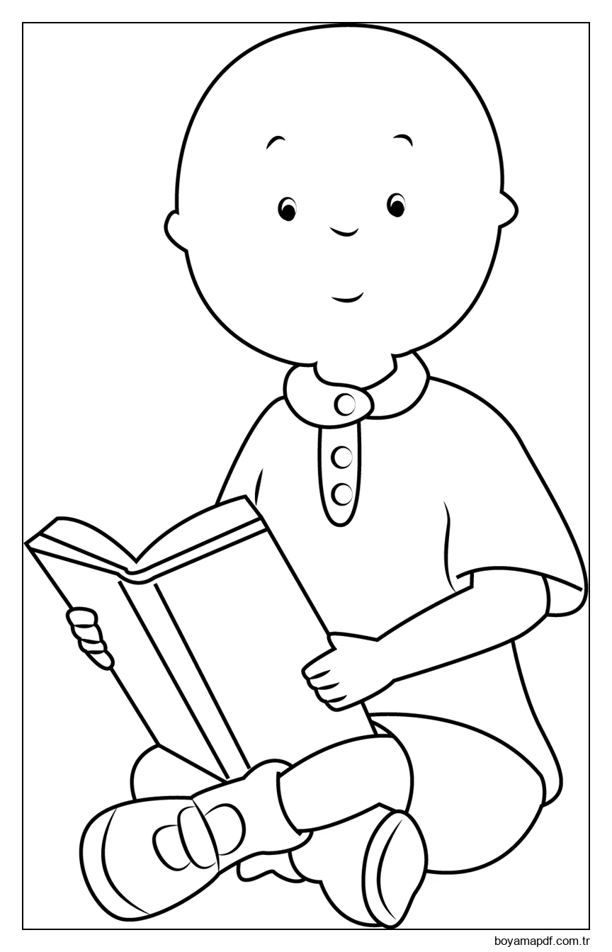 Kayu Okuma Kitabı Boyama Sayfası