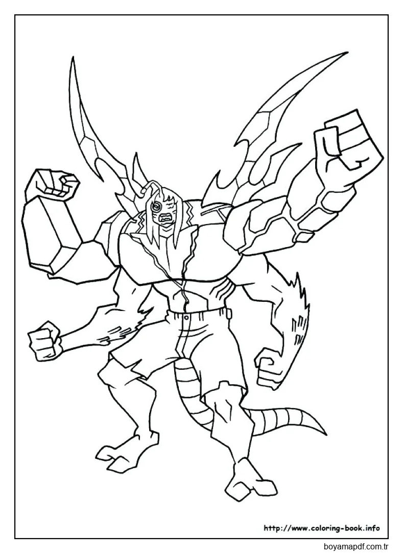 Kevin'in Canavar Formu Boyama Sayfası