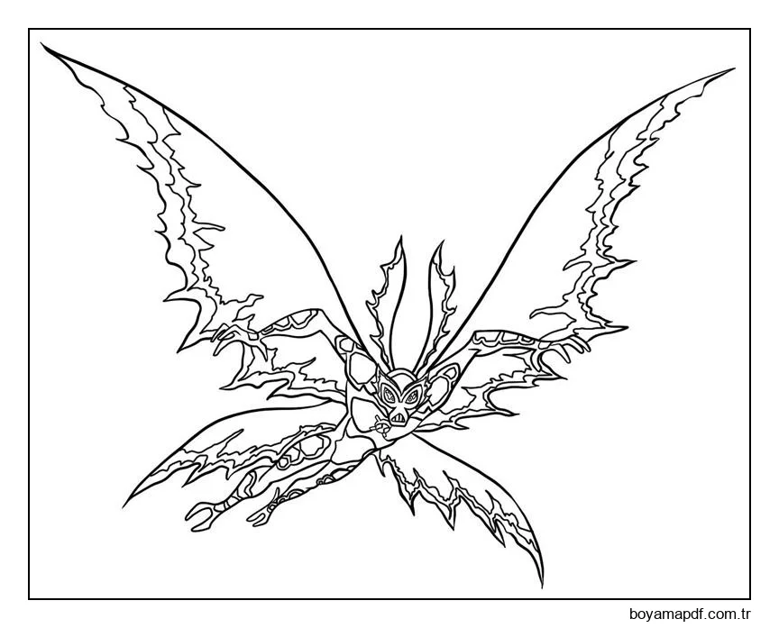 Kokuşmuş Uçan Boyama Sayfası
