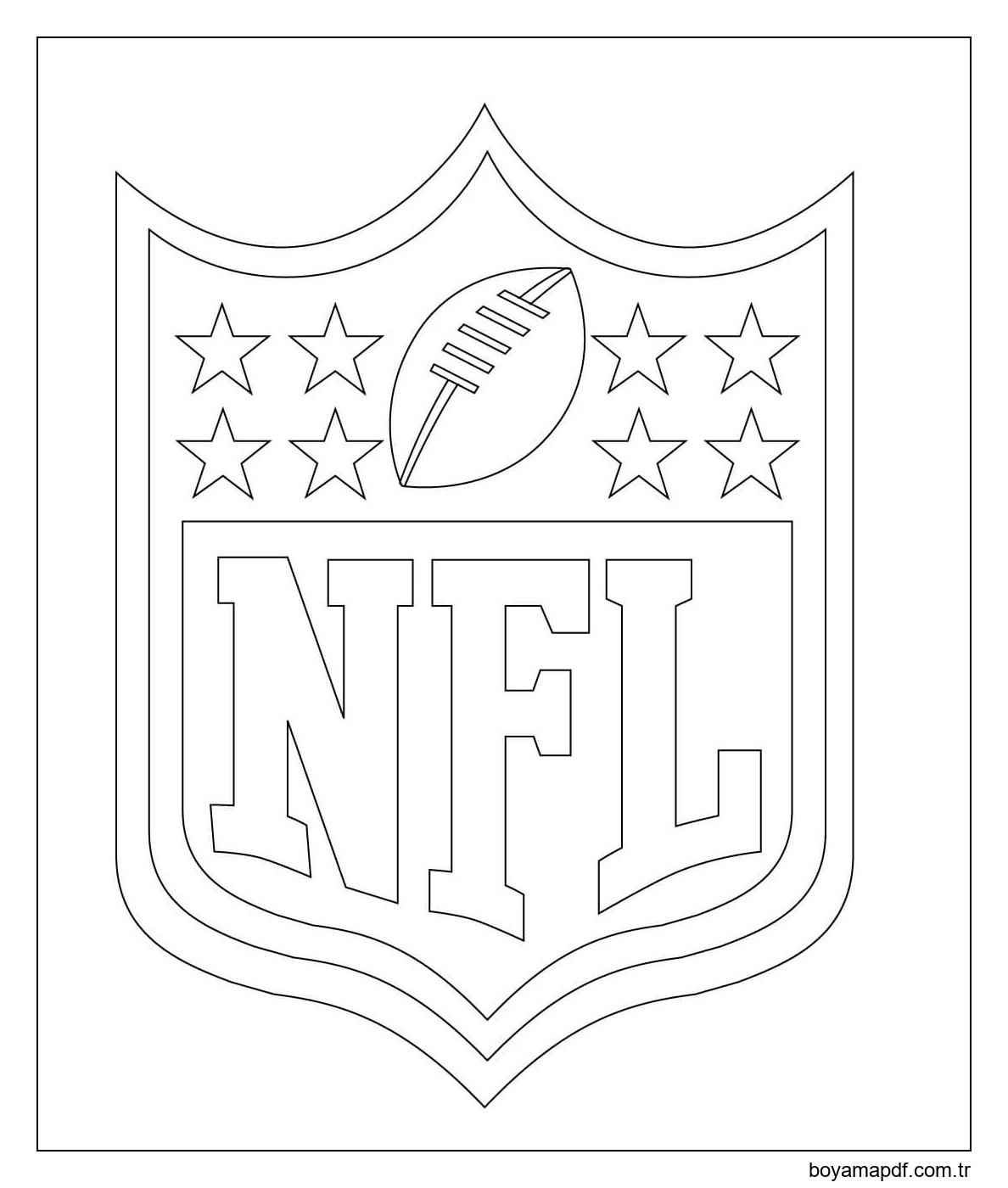NFL Logosu Boyama Sayfası