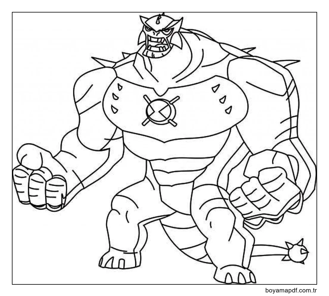 Nihai Humungousaur Boyama Sayfası