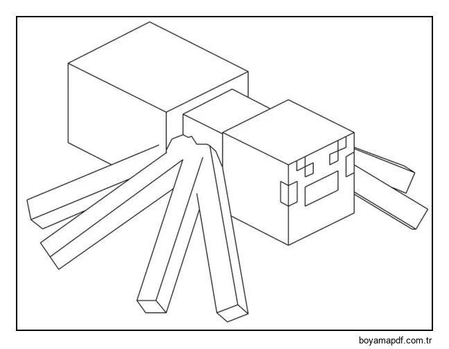 Sağlığınız yerindeyse hiç de korkutucu bir örümcek değildir. Boyama Sayfası
