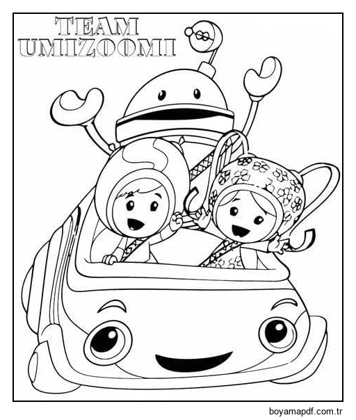 Takım Umizoomi Görüntü Taslağı Boyama Sayfası