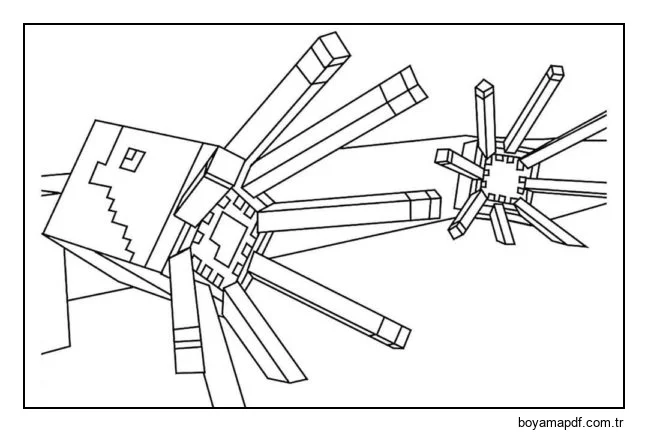 Tehlikeli ahtapot. Boyama Sayfası