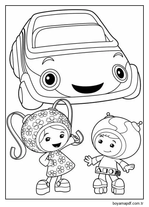 Ücretsiz Takım Umizoomi Çizgi Film Boyama Sayfası