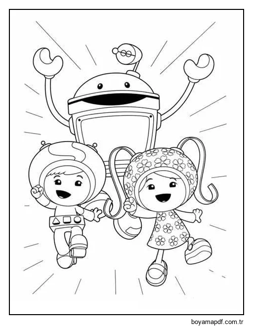 Yazdır Takım Umizoomi Resim Boyama Sayfası