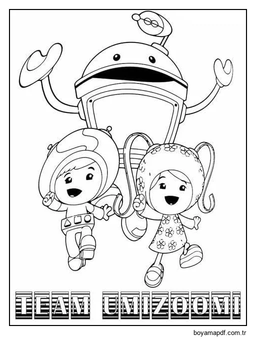 Yazdırılabilir Takım Umizoomi Boyama Sayfası